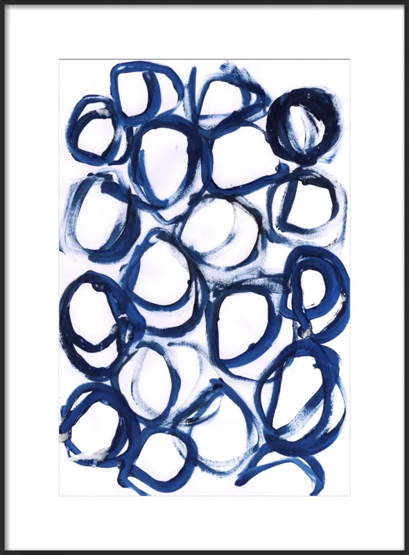 Blue Loops by morioke for Artfully Walls