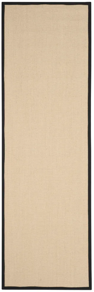 Arlo Home Woven Area Rug, NF131A, Beige/Black,  2' 6" X 8'