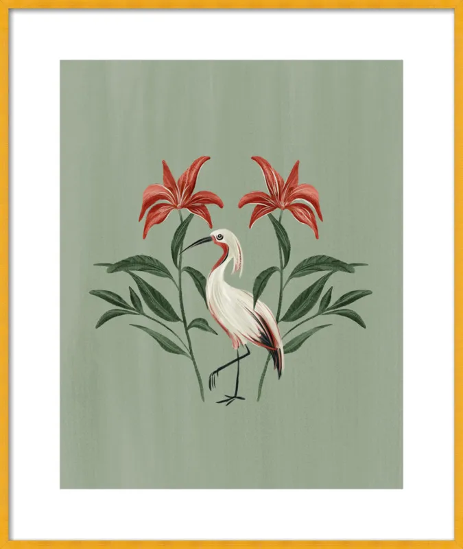 Tropical Crane by Nancy Noreth for Artfully Walls