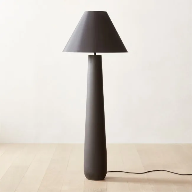 Polar Black Cement Floor Lamp