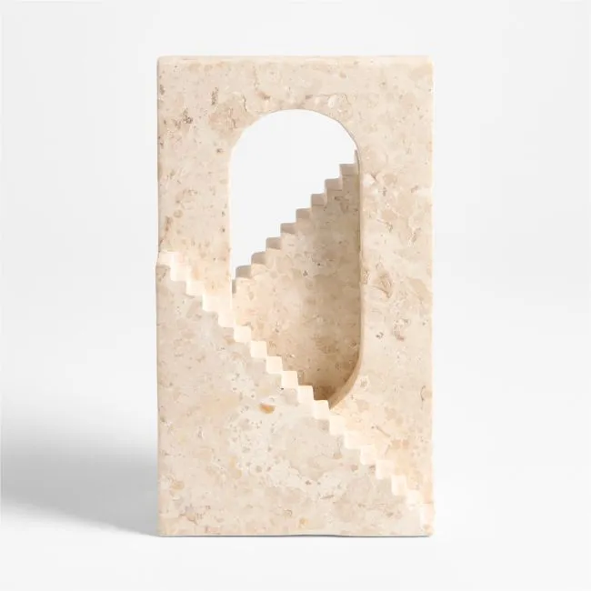 Athens Beige Marble Decorative Staircase 7"
