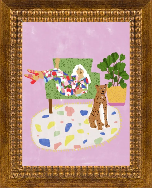 Lady and her tiger by Alja Horvat for Artfully Walls