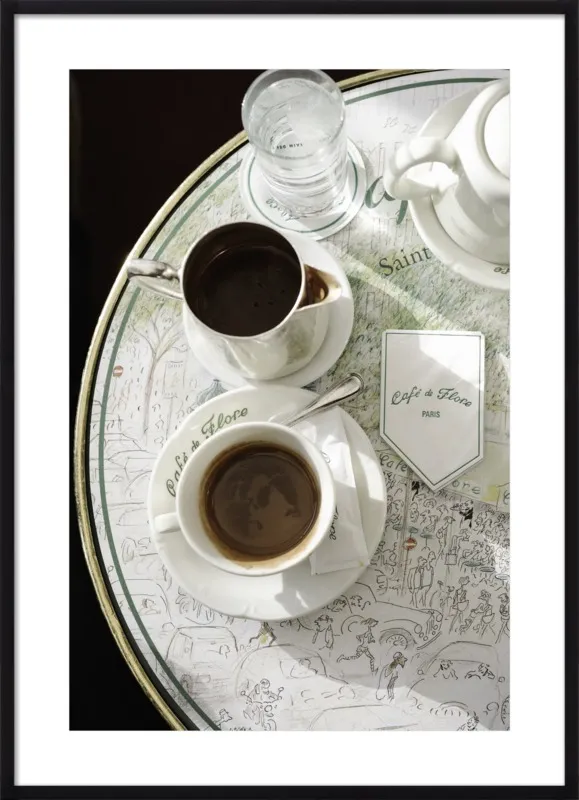 Chocolat chaud au Café de Flore by Lauren & Annael Tolila for Artfully Walls