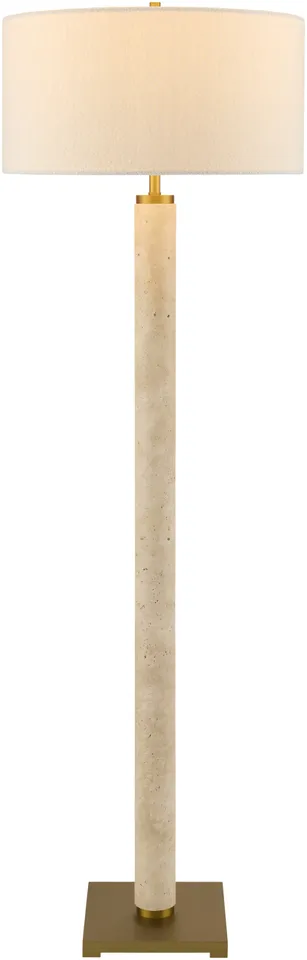 Travisso  Natural 66"H x 28"W x 28"D Accent Floor Lamp