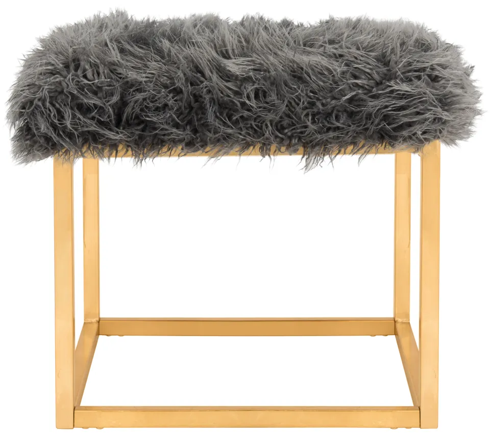 Rowan Square Ottoman - Gray