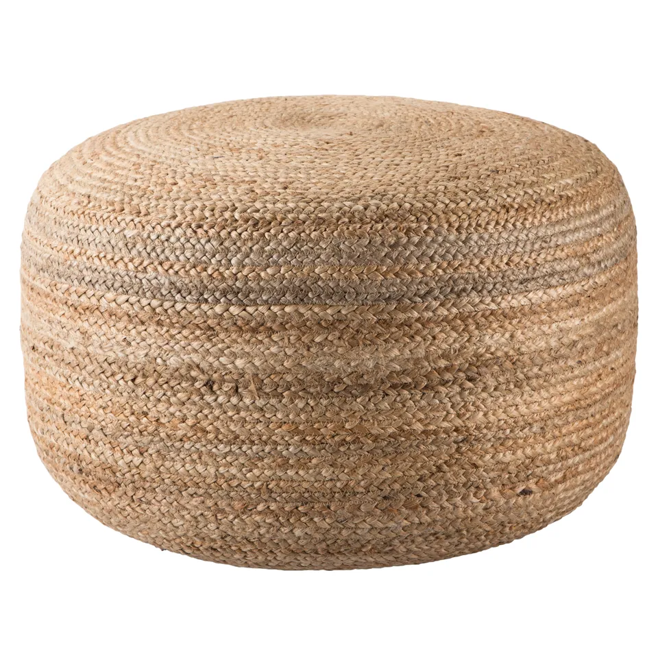 Mesa Natural Solid Natural Cylinder Pouf