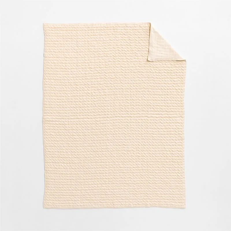 Comfy Tee Stone Tan Matelasse Jersey Kids Twin Quilt