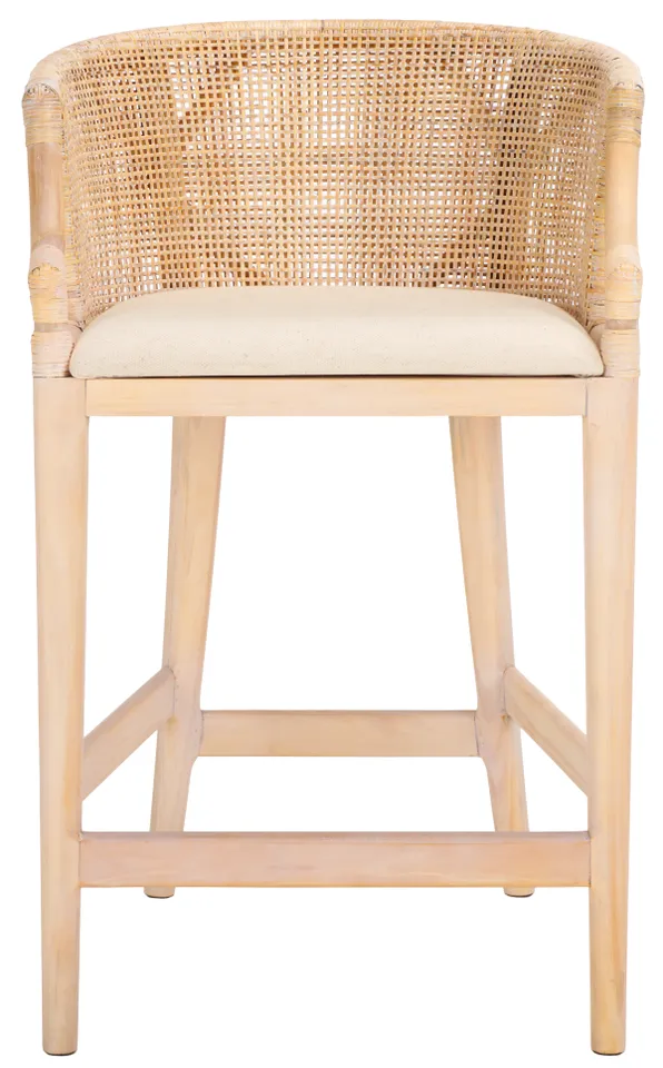 Brando Counter Stool - Natural / White Washed