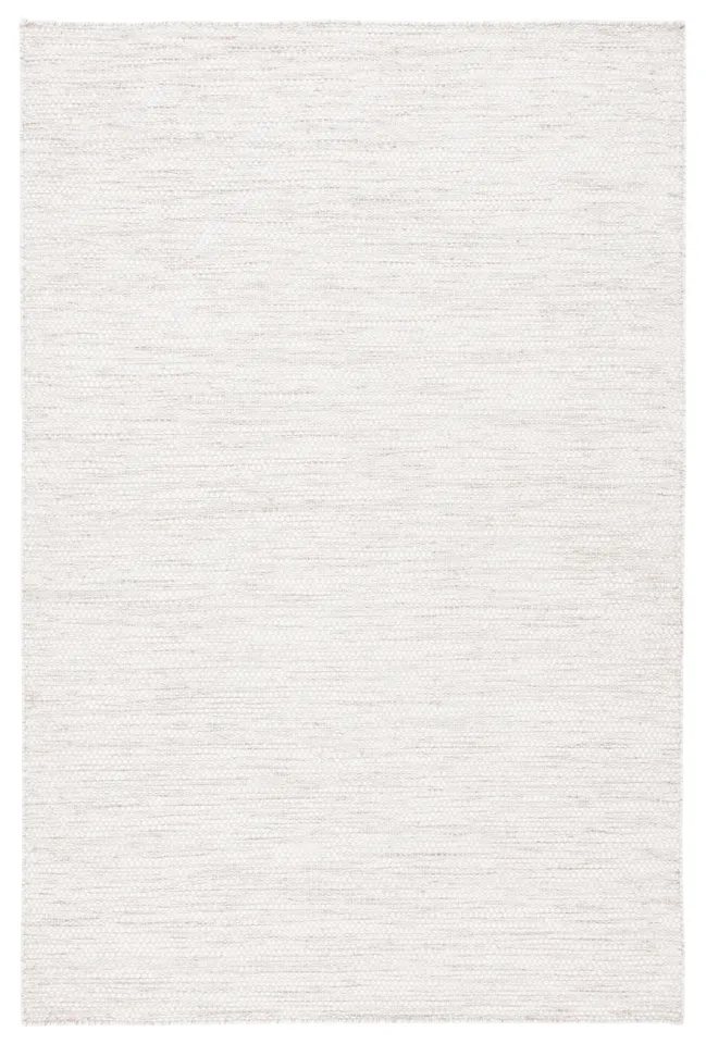 Safavieh Couture Natura Collection Hand Woven Area Rug, Ivory / Light Grey, 4' x 6'