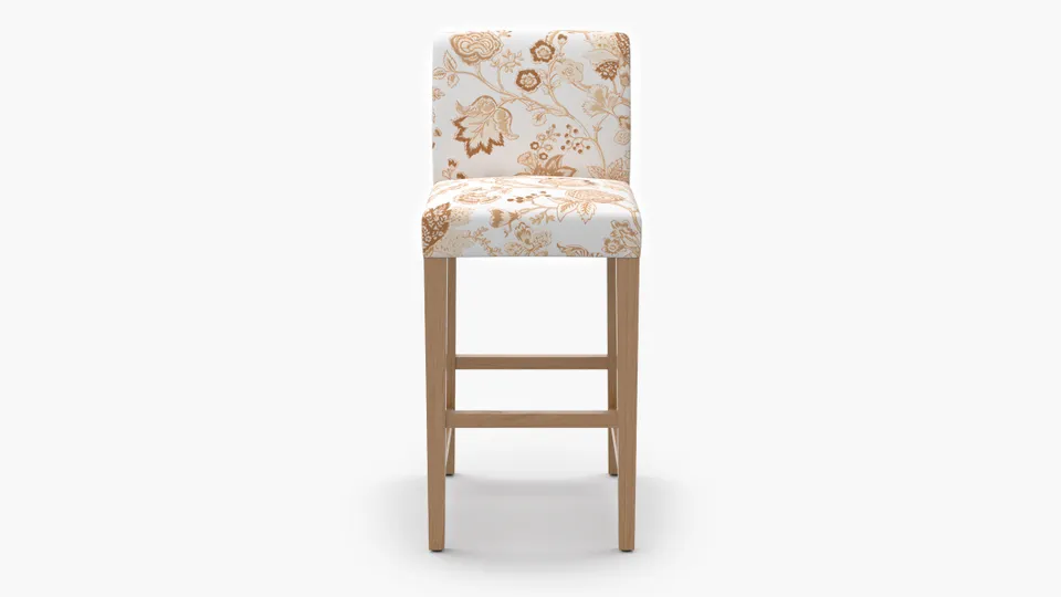 Signature Dining Bar Stool, Tawny La Vendee, Natural Square Tapered Leg