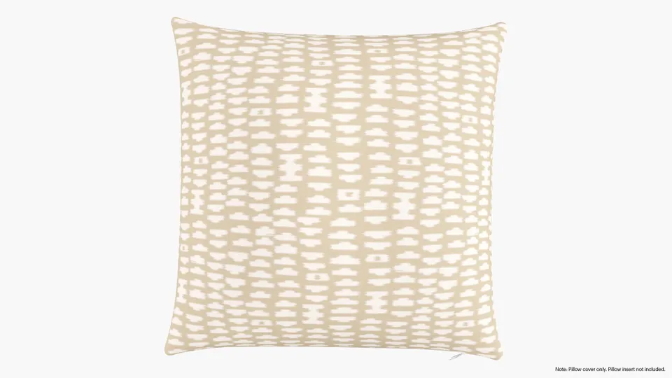 Throw Pillow Cover 22", Sand Odalisque, 22" x 22"