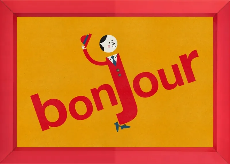 Bonjour by Blanca Gómez for Artfully Walls