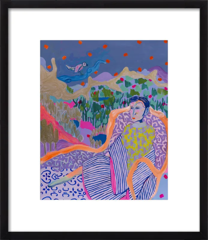 "The Nightingale" illustration by Davina Shefet for Artfully Walls