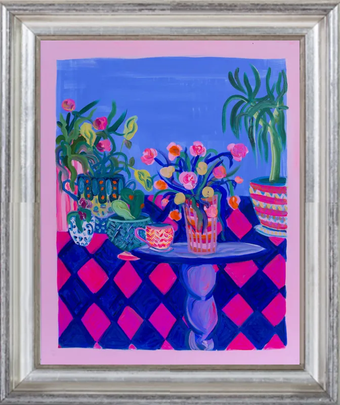 Pots and Plants painting by Davina Shefet for Artfully Walls