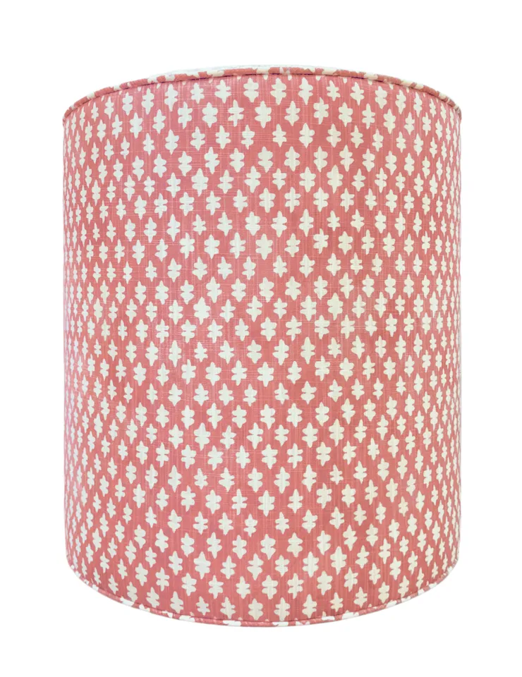 THE TIGHT ROUND OTTOMAN :: TILLY PRINT // CARNATION - 17" Diameter X 19" Height Without Bullion