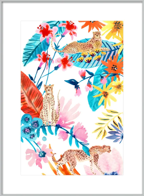 Cheetah Jungle by Jen Lindup for Artfully Walls
