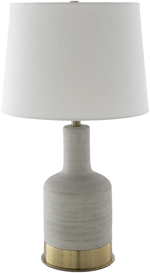 Brae Light Gray Painted 27"H x 15"W x 15"D Accent Table Lamp