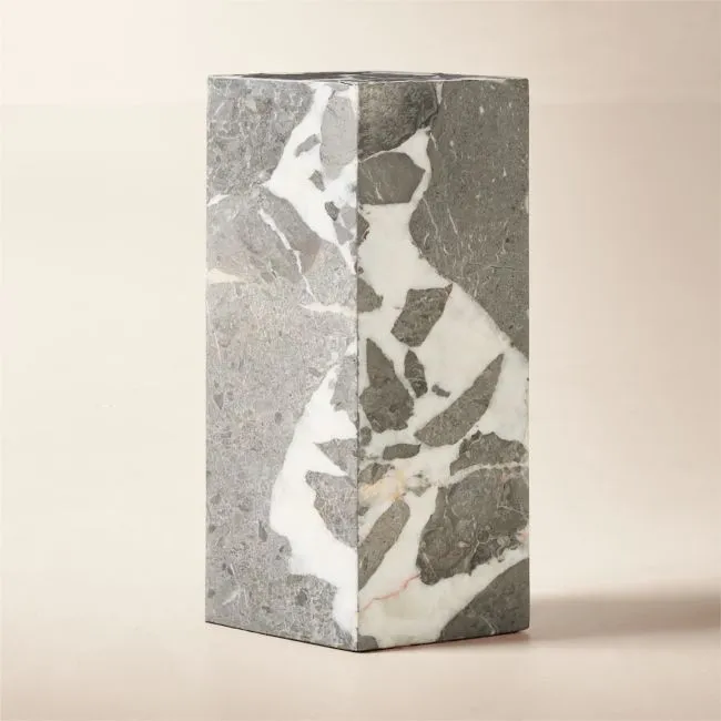 Saul Grey Marble Drink Table