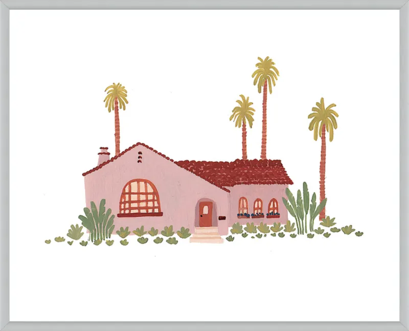Pink Bungalow by Taylor Ann for Artfully Walls