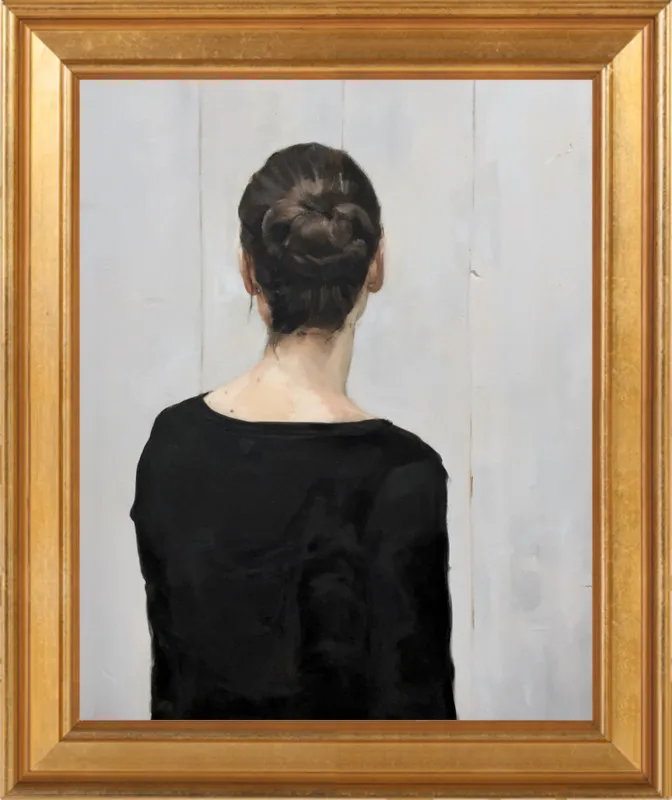 Portrait of a young woman by Philine van der Vegte for Artfully Walls
