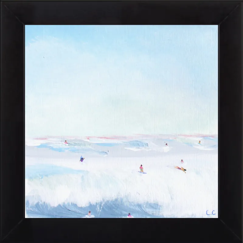 Soft Blue Surf  by Caroline Chriss  for Artfully Walls