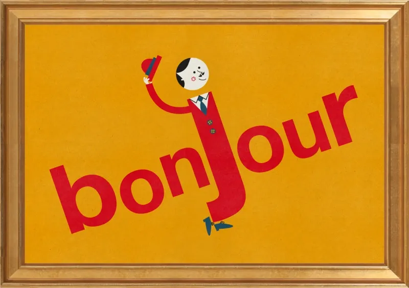 Bonjour by Blanca Gómez for Artfully Walls