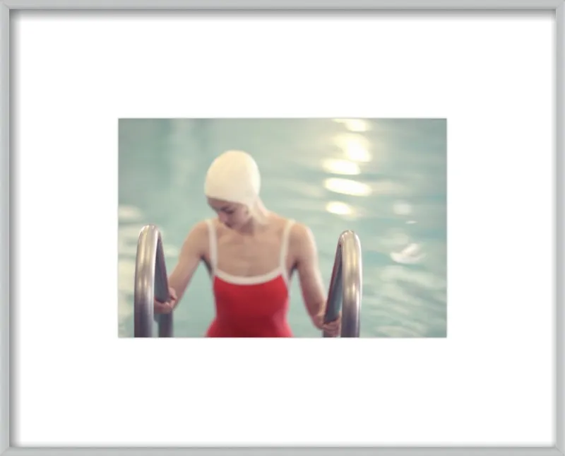 Swimmer in a Red Suit by Lucy Snowe for Artfully Walls