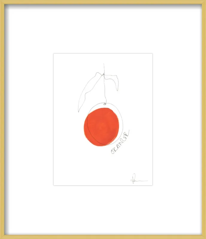 Orange by Polly Mann for Artfully Walls