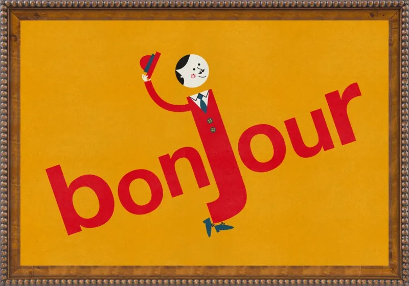 Bonjour by Blanca Gómez for Artfully Walls