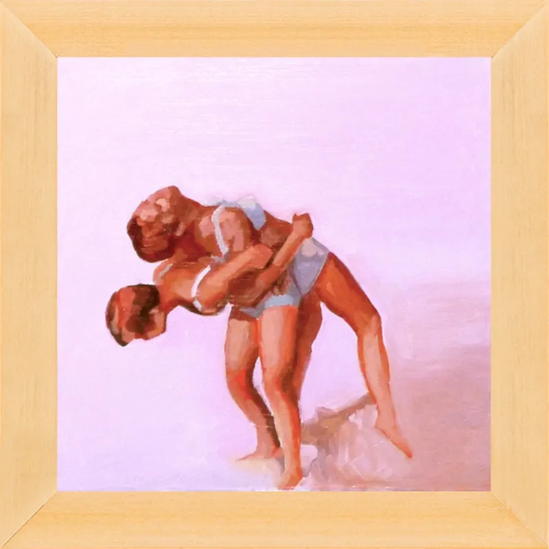 wrestling by Mary Sinner for Artfully Walls