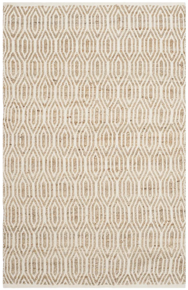 Arlo Home Hand Woven Area Rug, CAP822I, Natural,  4' X 6'