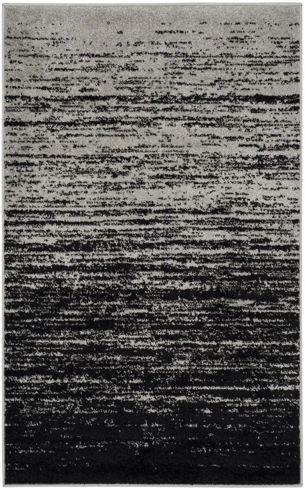 Arlo Home Woven Area Rug, ADR113A, Silver/Black,  3' X 5'
