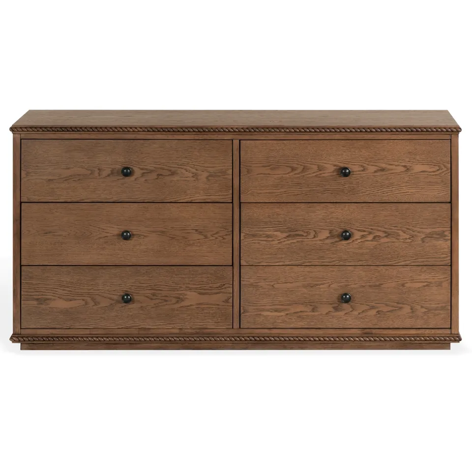 Octavian Rope Detail Dresser - Walnut