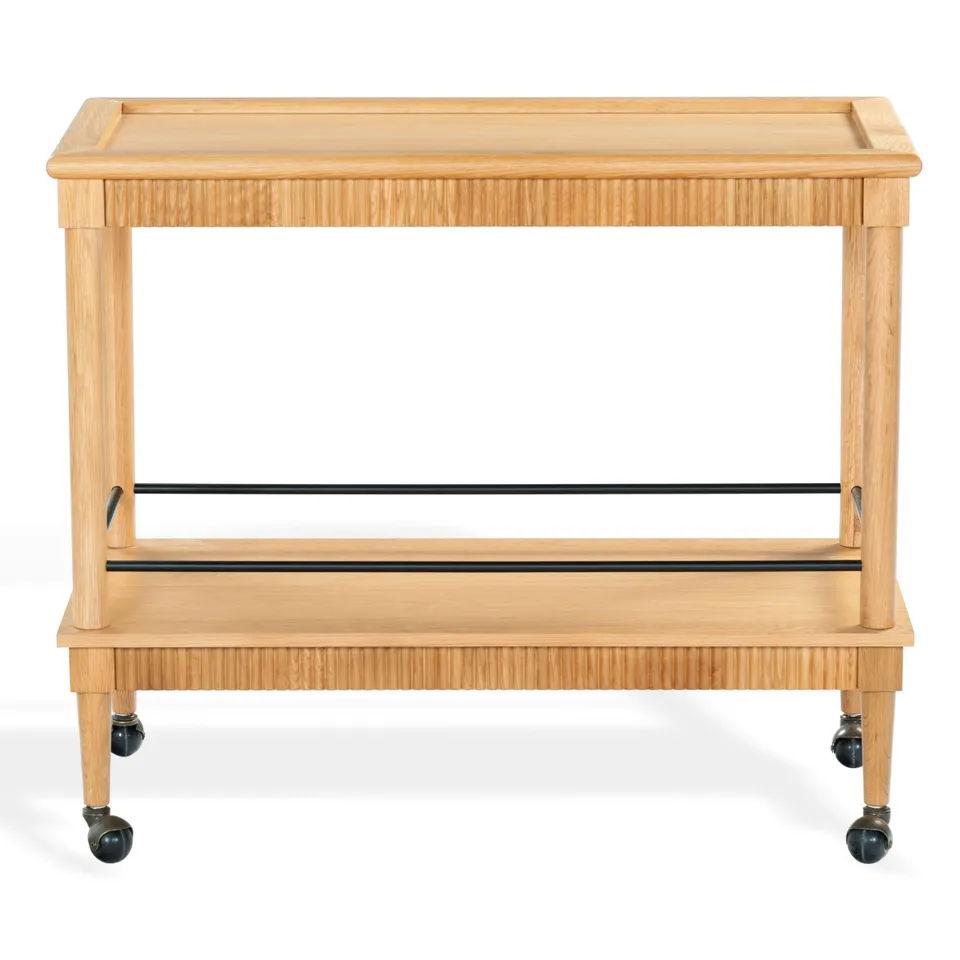 Donnabrielle Wood Barcart - Natural
