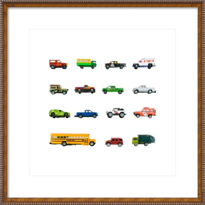 Vintage Toy Trucks by Jennifer Steen Booher for Artfully Walls