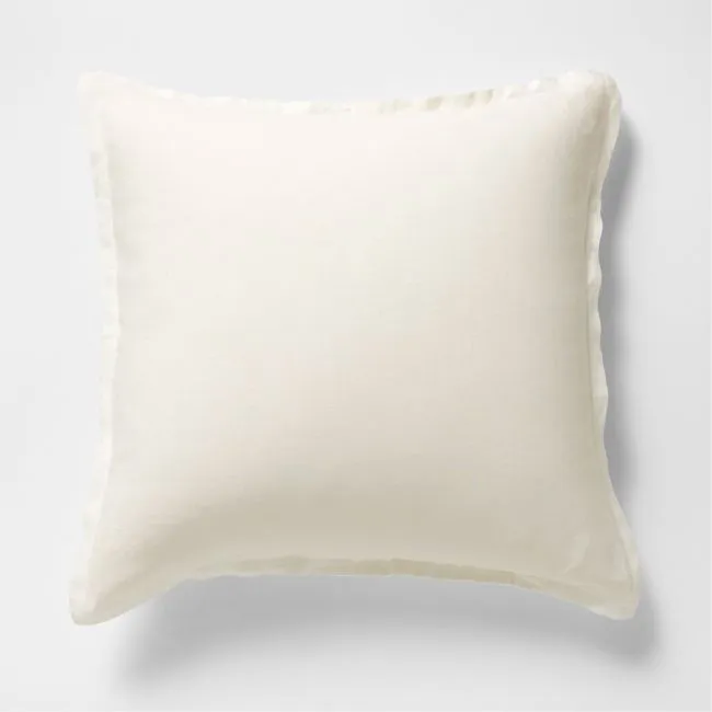 Aire Natural European Linen Pampas Ivory Euro Bed Pillow Sham