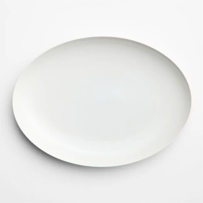 Aspen 17.75" Porcelain Coupe Oval Platter
