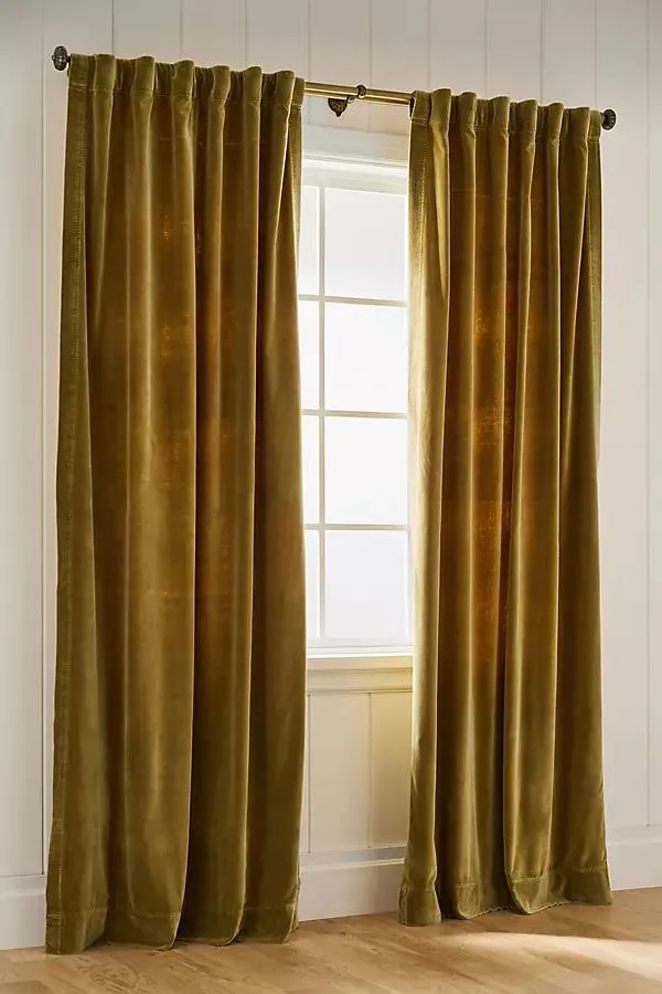 Trova Washed Velvet Curtain