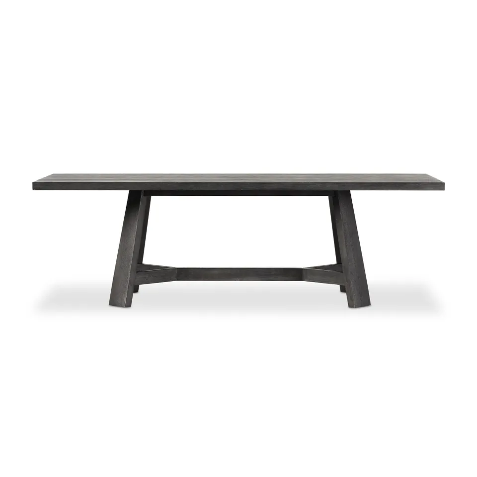 Munich Dining Table - Ebony Oak Veneer by Amber Lewis x Four Hands