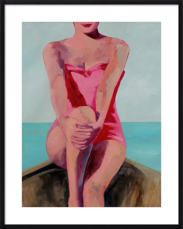 Woman in a Boat by T. S. Harris for Artfully Walls