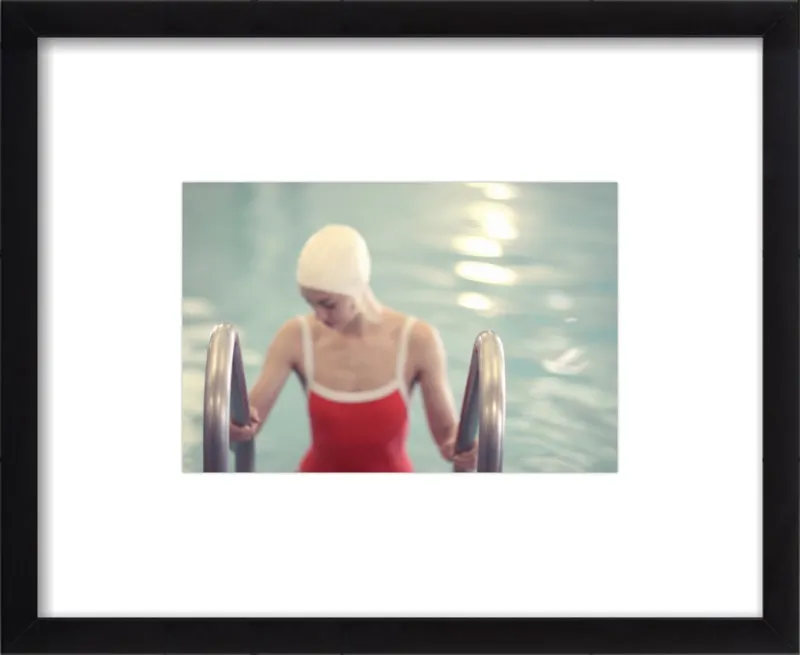Swimmer in a Red Suit by Lucy Snowe for Artfully Walls