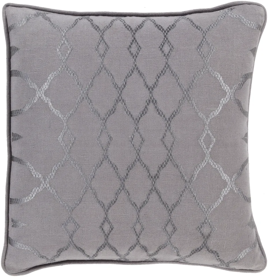 Lydia LY-004 18"L x 18"W Polyester Filled Pillow