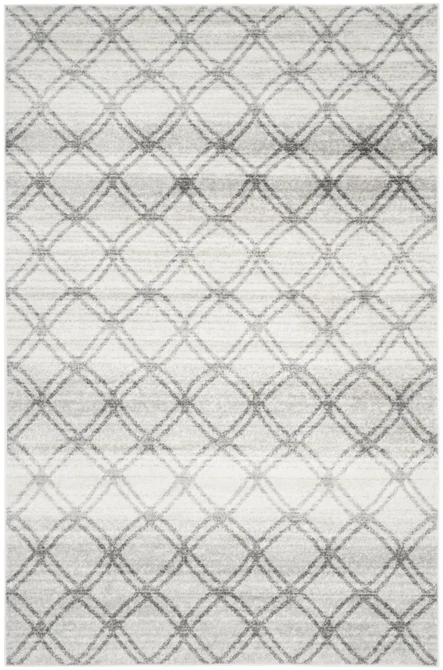 Arlo Home Woven Area Rug, ADR105P, Silver/Charcoal,  6' X 9'