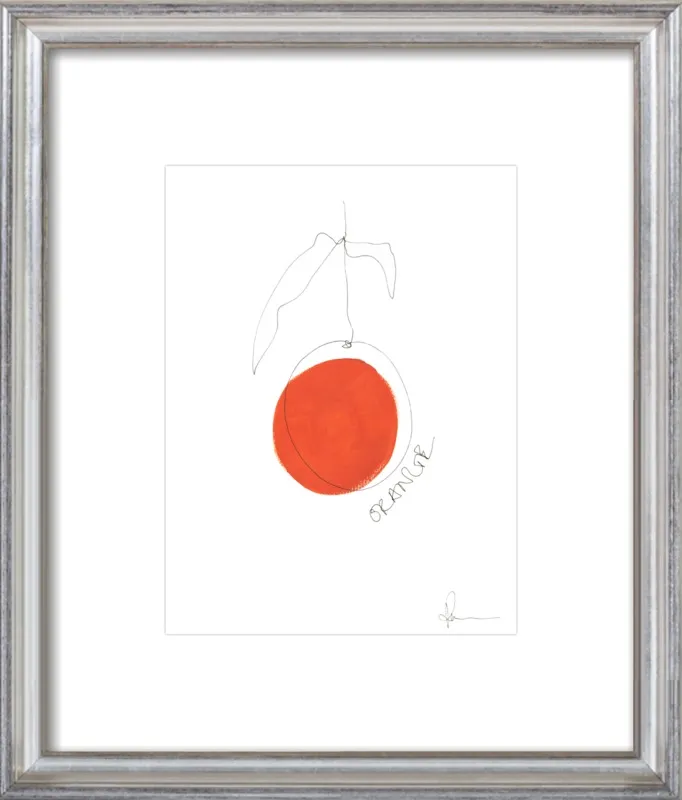 Orange by Polly Mann for Artfully Walls