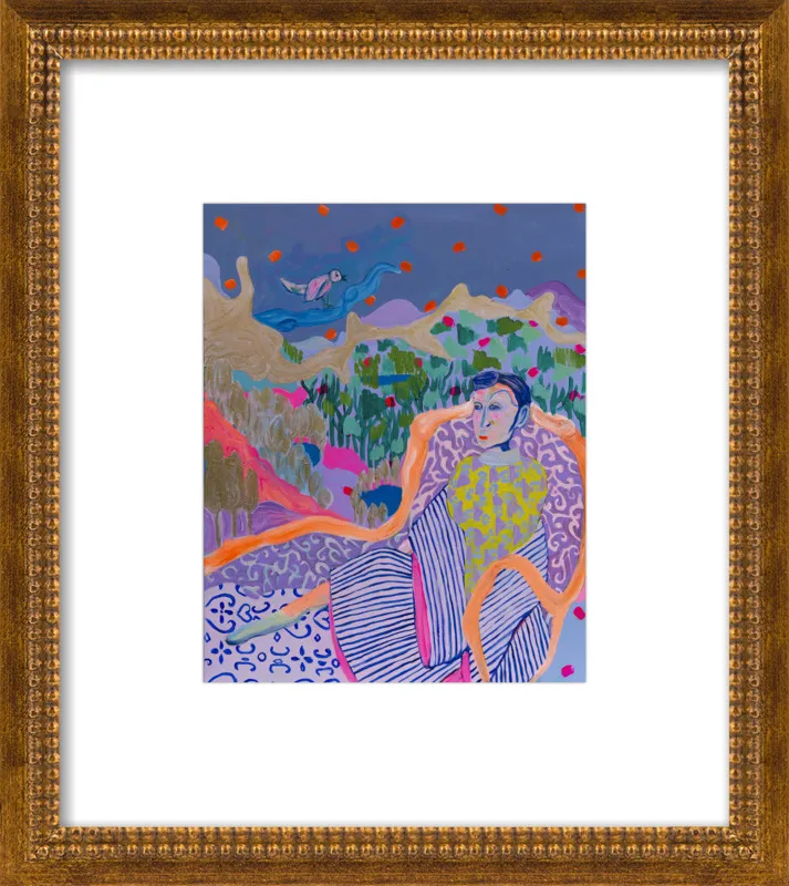 "The Nightingale" illustration by Davina Shefet for Artfully Walls