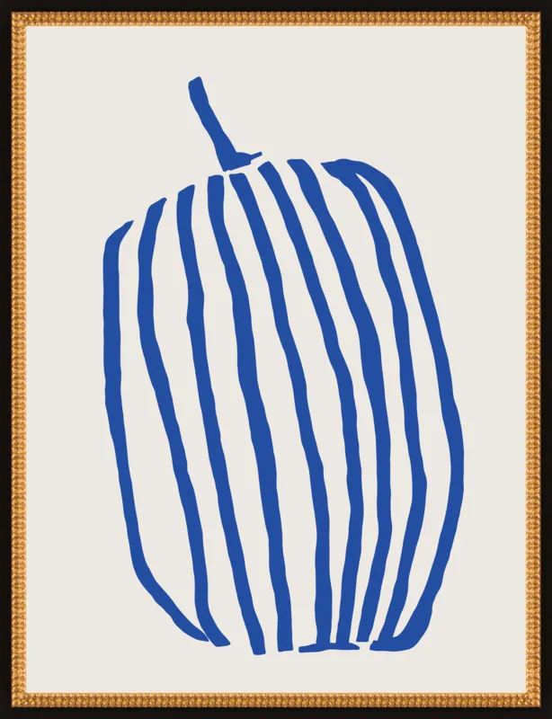 Striped pumpkin by Jessica Nielsen for Artfully Walls