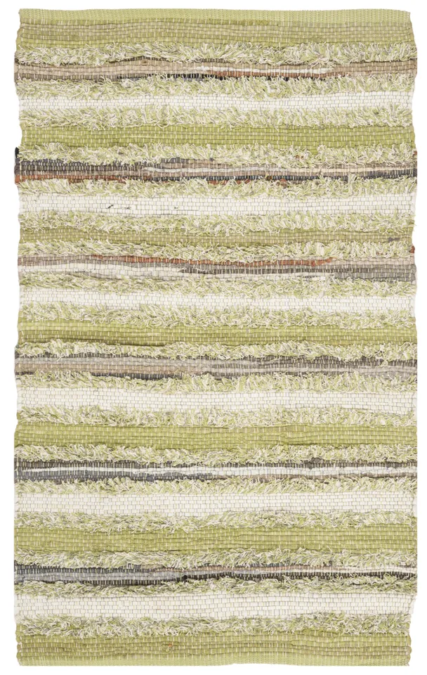 Arlo Home Hand Woven Area Rug, MTK951G, Green/Multi,  3' X 5'