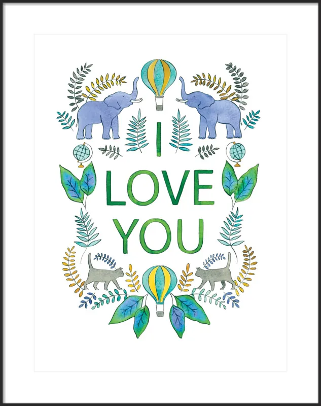 I Love You by Rachel Rogers for Artfully Walls