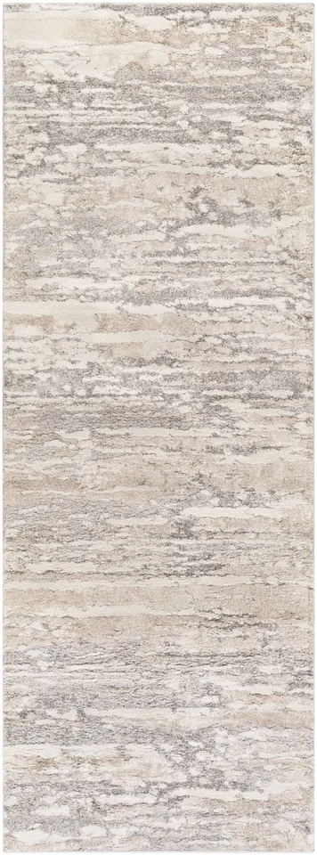 Venice Gray Indoor 2'7" x 7'3" Machine Woven Rug