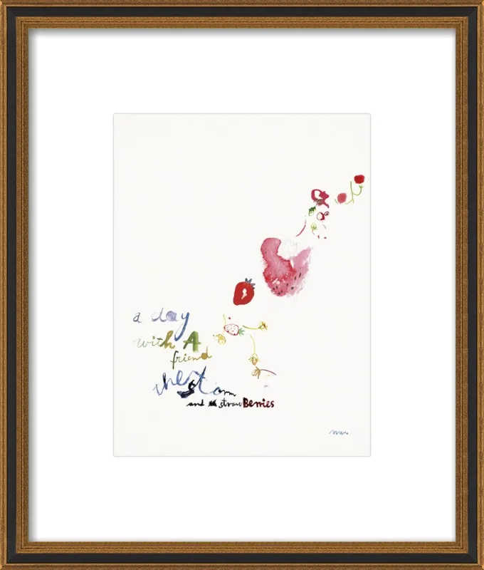 Strawberry Summer Storm by META WRABER for Artfully Walls